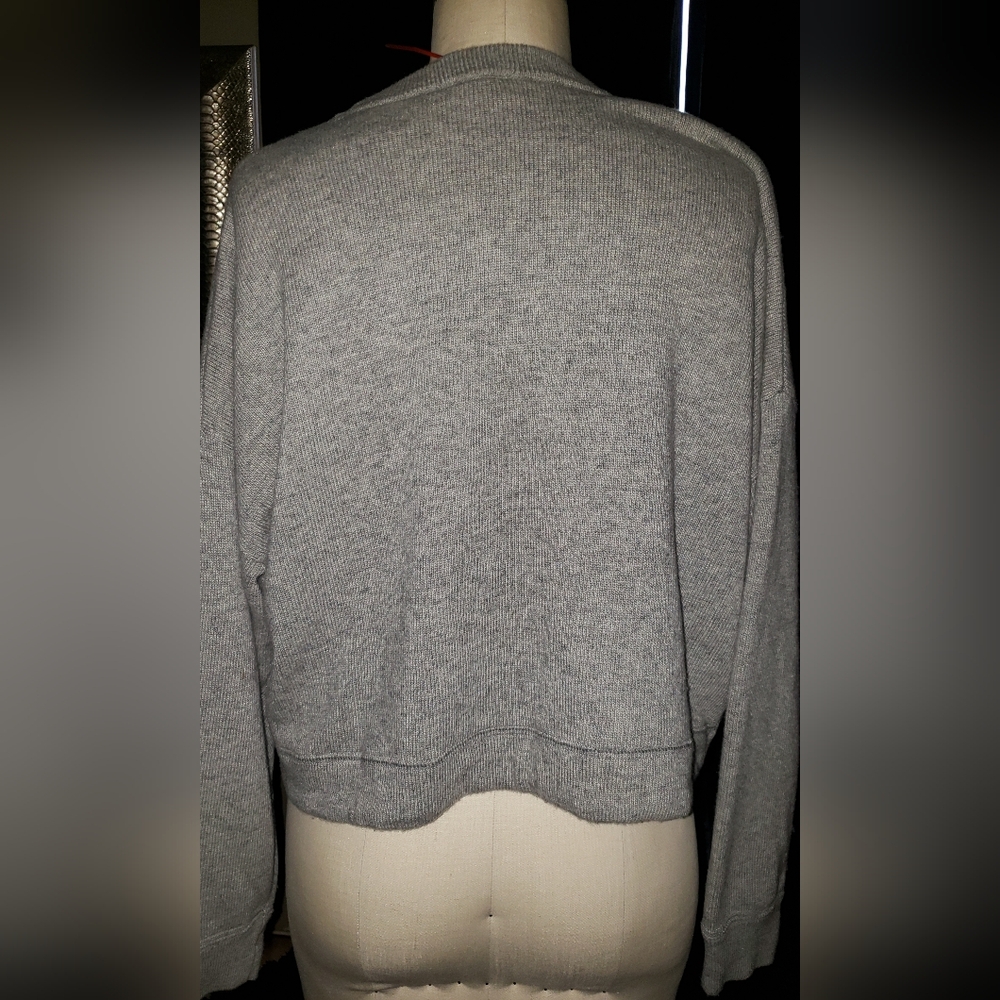 Auth. Celine Cashmere Wool Drawstring Cable Knit … - image 3